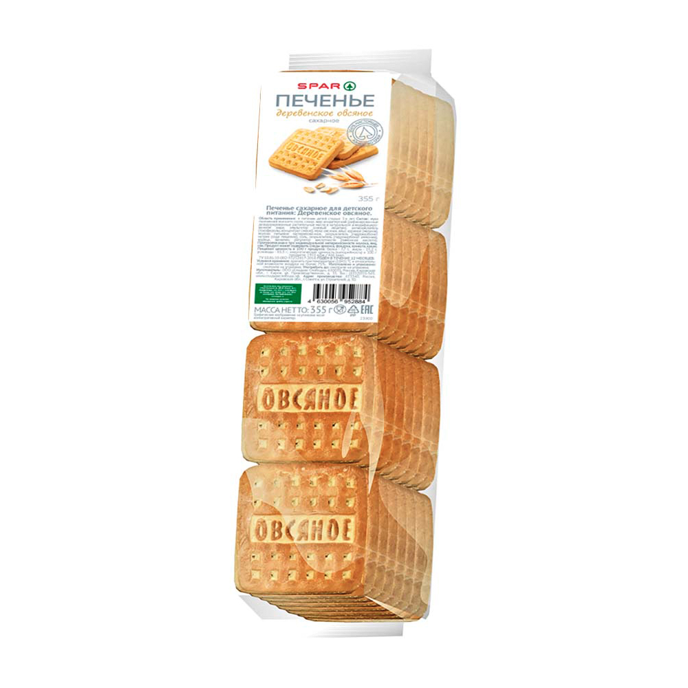 Изображение товара Печенье SPAR Деревенское Овсяное 355г