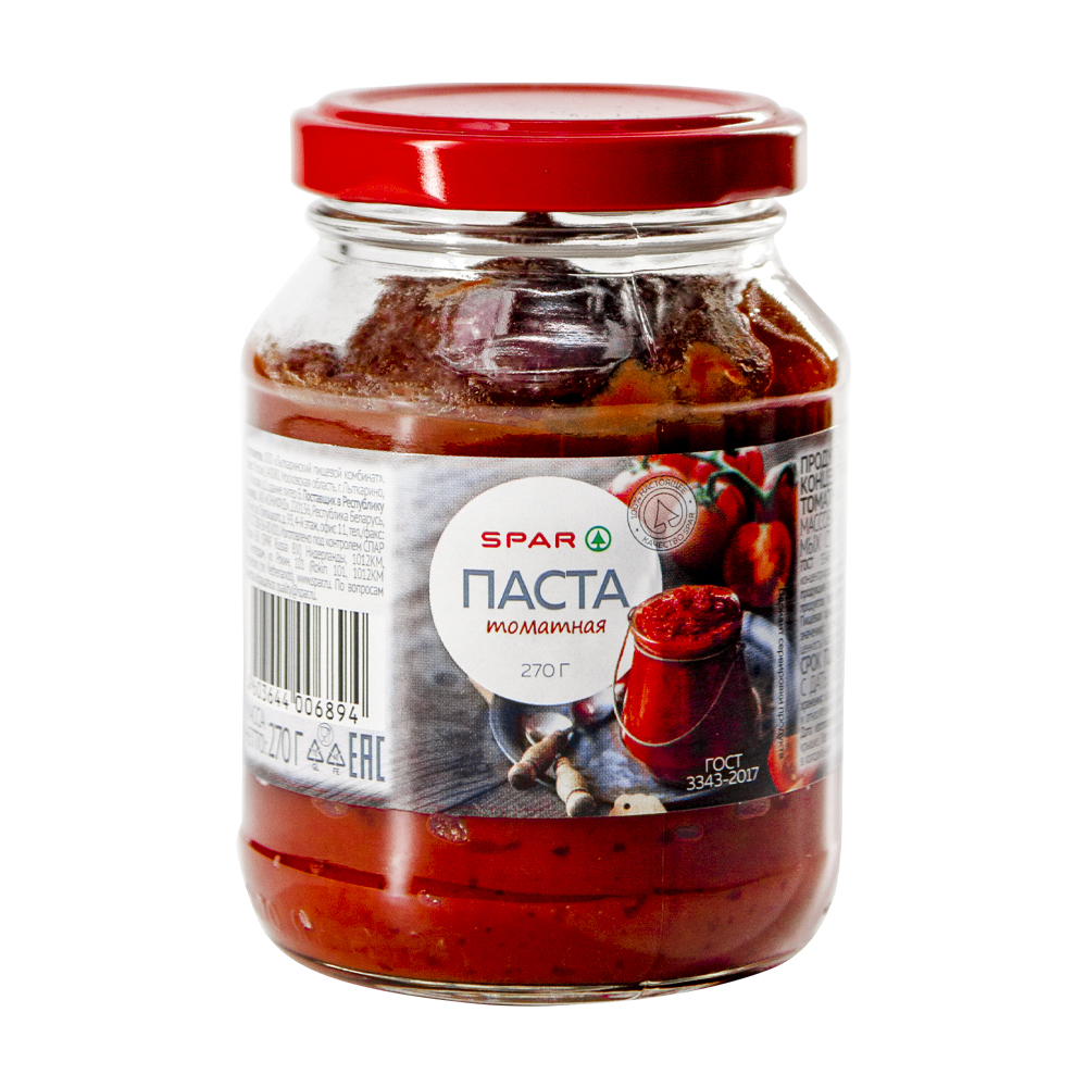 Изображение товара Томатная Паста SPAR 270 г Стекло
