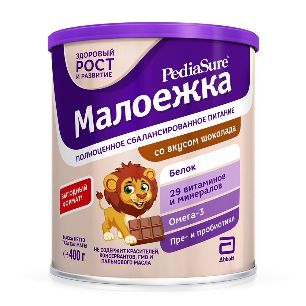 Изображение товара Смесь Pediasure Малоежка Молочная Шоколад 400г