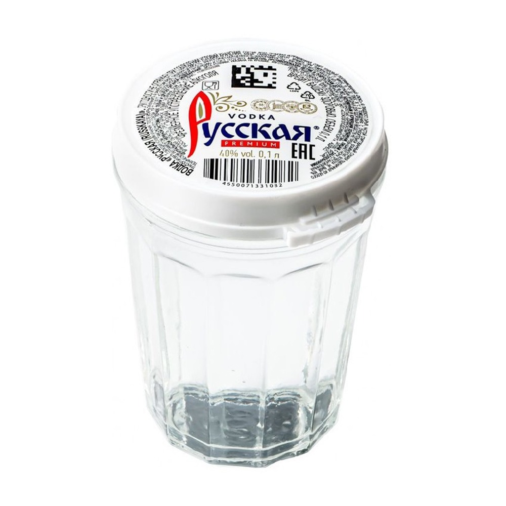 Изображение товара Водка Русская 40% 0,1 л Стакан