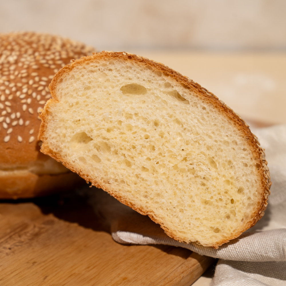 Изображение товара Булочка для Гамбургера с Кунжутом 80г