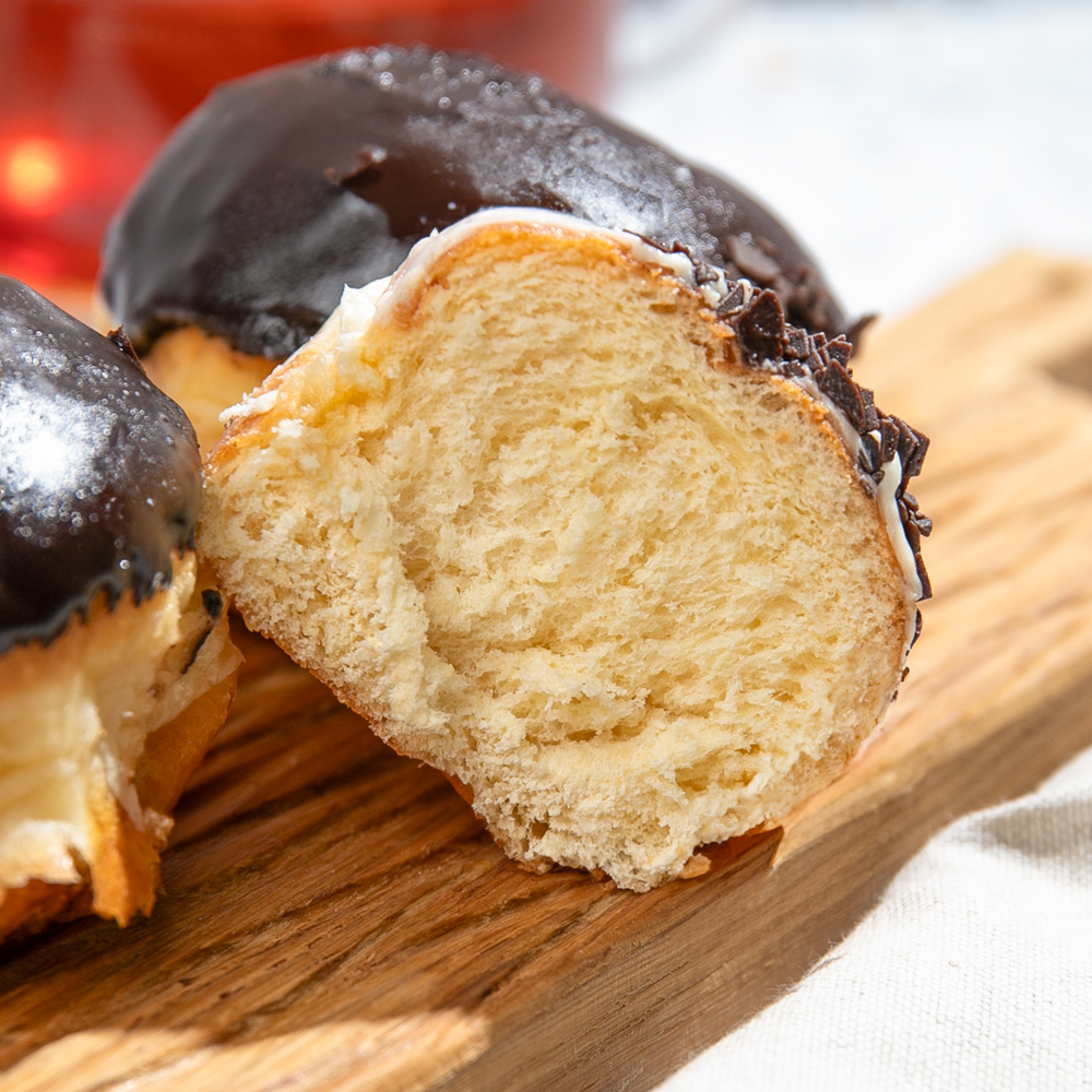 Изображение товара Пончики Берлинские в Шоколадной Глазури 4шт