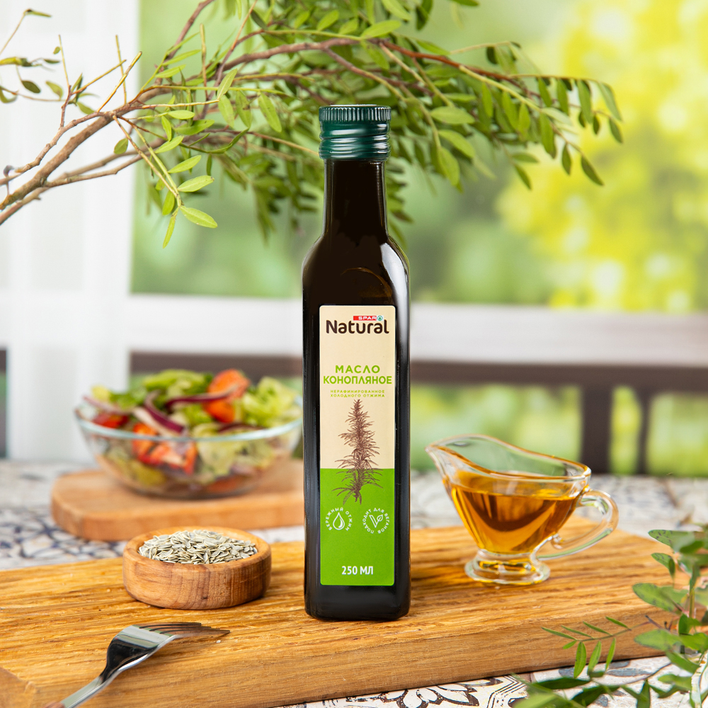 Изображение товара Масло Конопляное SPAR NATURAL Нерафинированное 250мл