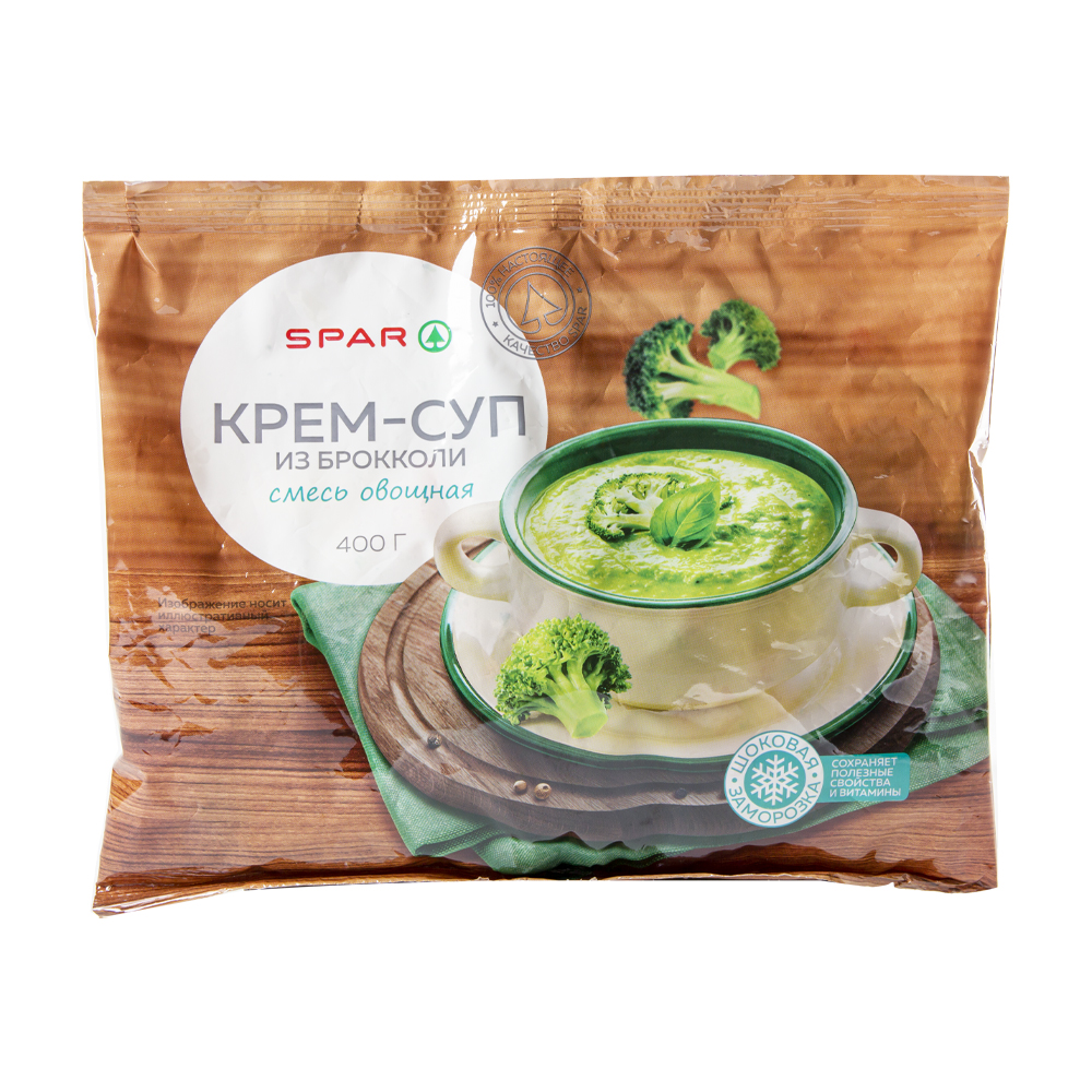 Купить смесь овощная spar крем-суп из брокколи 400г с доставкой на дом в  магазине SPAR