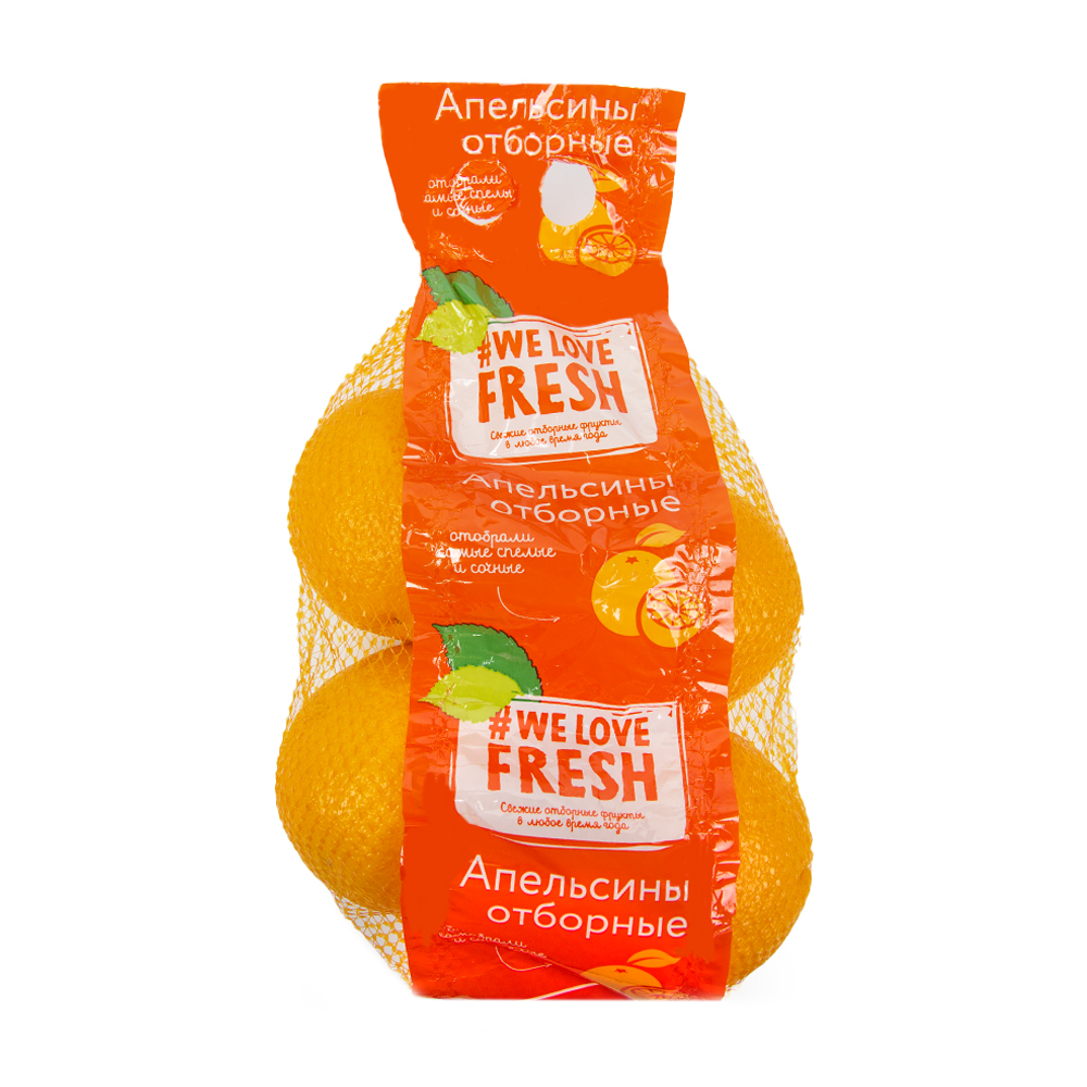 Изображение товара Апельсины We Love Fresh Отборные Фасованные, 1.8 кг