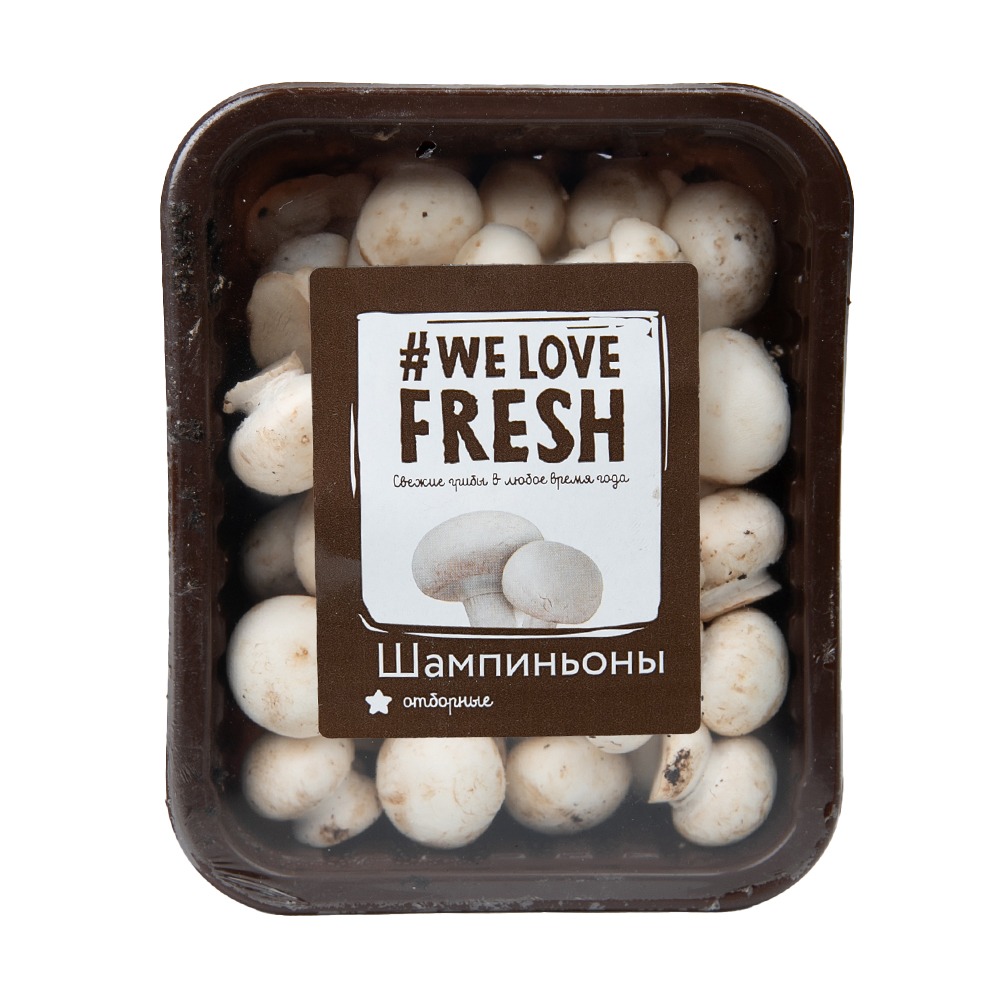 Изображение товара Грибы We Love Fresh Шампиньоны Мини 250г