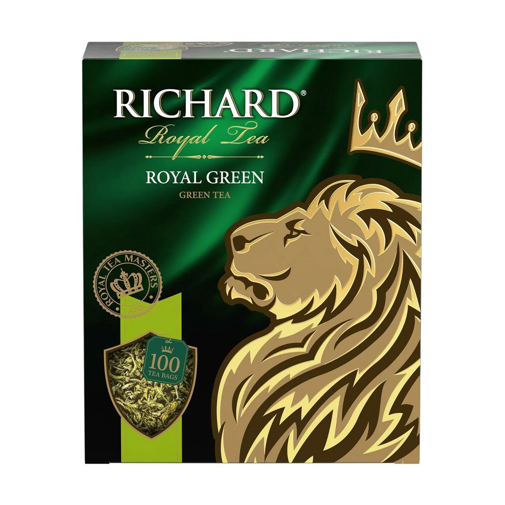 Изображение товара Чай Зеленый Richard Royal Green 100 Пакетиков