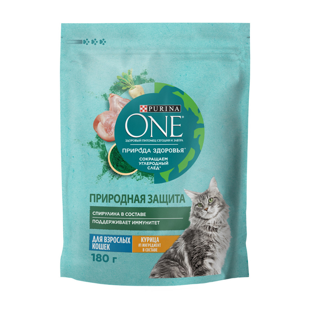 Изображение товара Корм Сухой для Взрослых Кошек Purina One Курица 180г