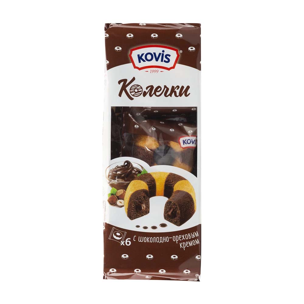 Купить колечки kovis шоколад орех 240г с доставкой на дом в магазине SPAR