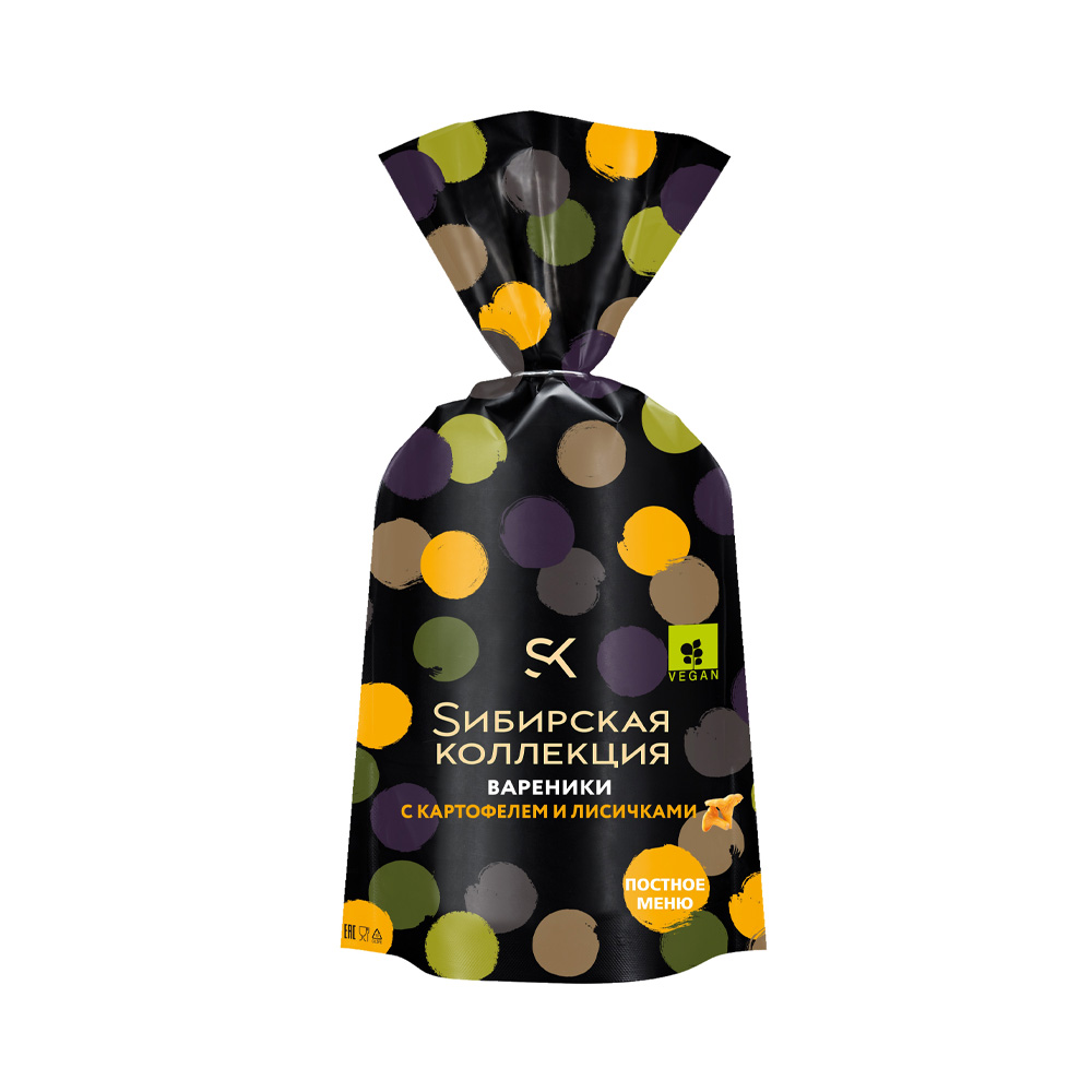 Изображение товара Вареники Сибирская Коллекция с Картофелем и Лисичками 700г