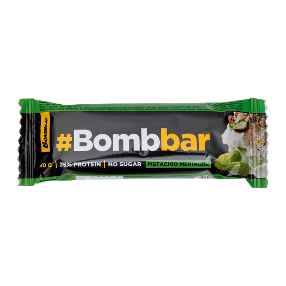 Купить батончик bombbar протеиновый фисташковая меренга 40г с доставкой ...
