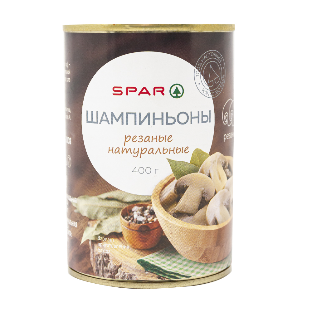 Купить шампиньоны spar резаные 400мл ж/б с доставкой на дом в магазине SPAR