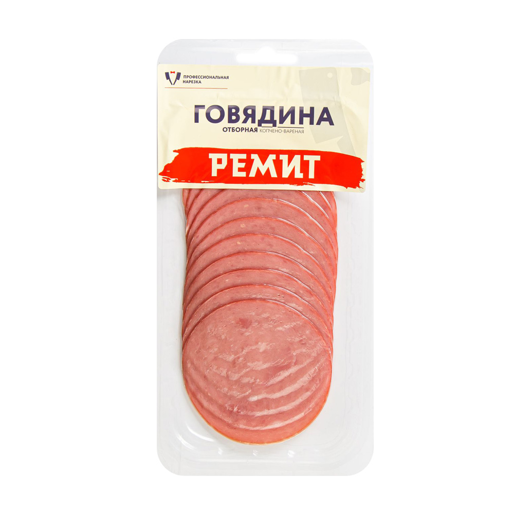 Изображение товара Говядина варено-копченая Ремит отборная 100 г