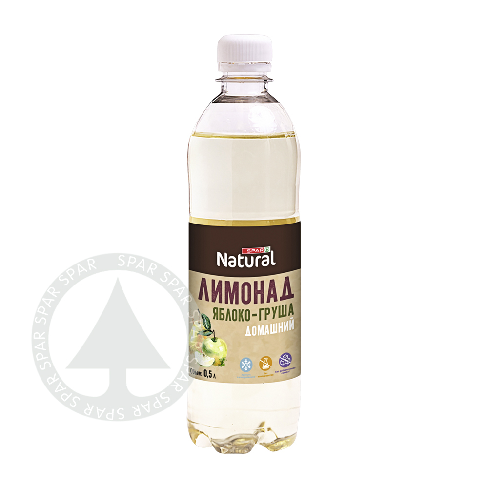 Купить лимонад spar natural яблоко груша 0,5л с доставкой на дом в ...