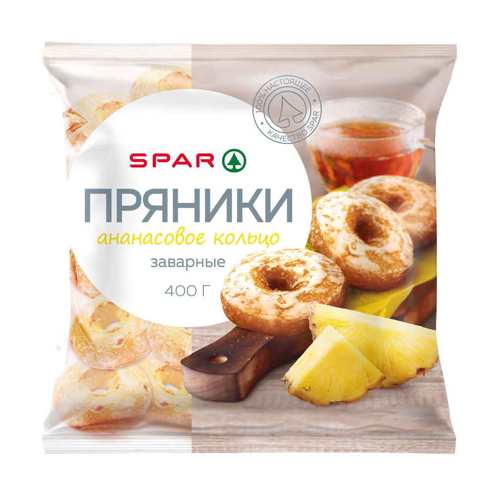 Купить пряники spar ананасовое кольцо 400г с доставкой на дом в магазине  SPAR