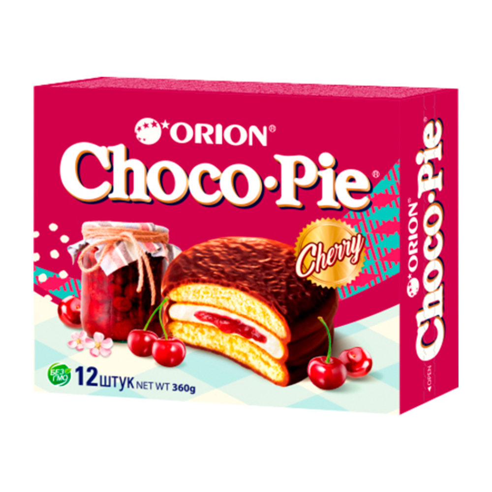 Изображение товара Печенье Orion Choсo Pie Вишневый Джем 360г