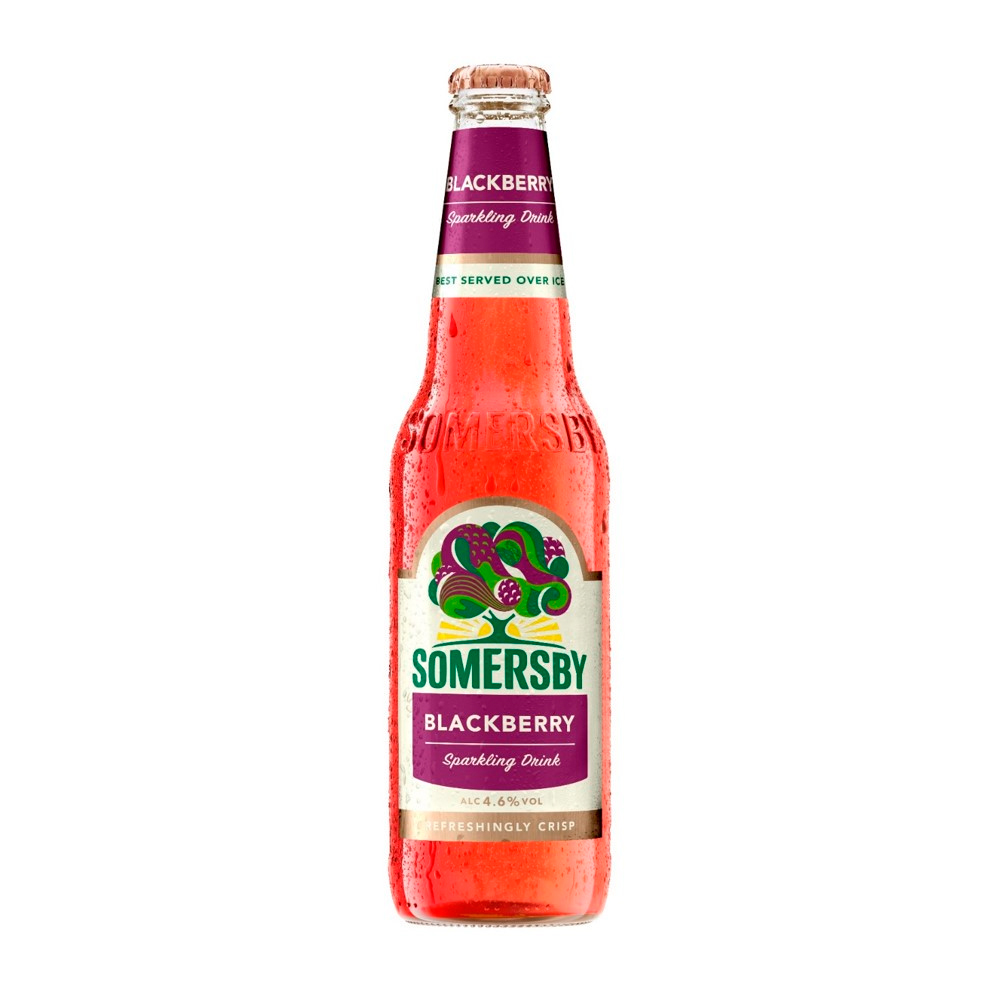 Купить пивной напиток somersby ежевика 4,6% 0,4л стекло с доставкой на дом  в магазине SPAR