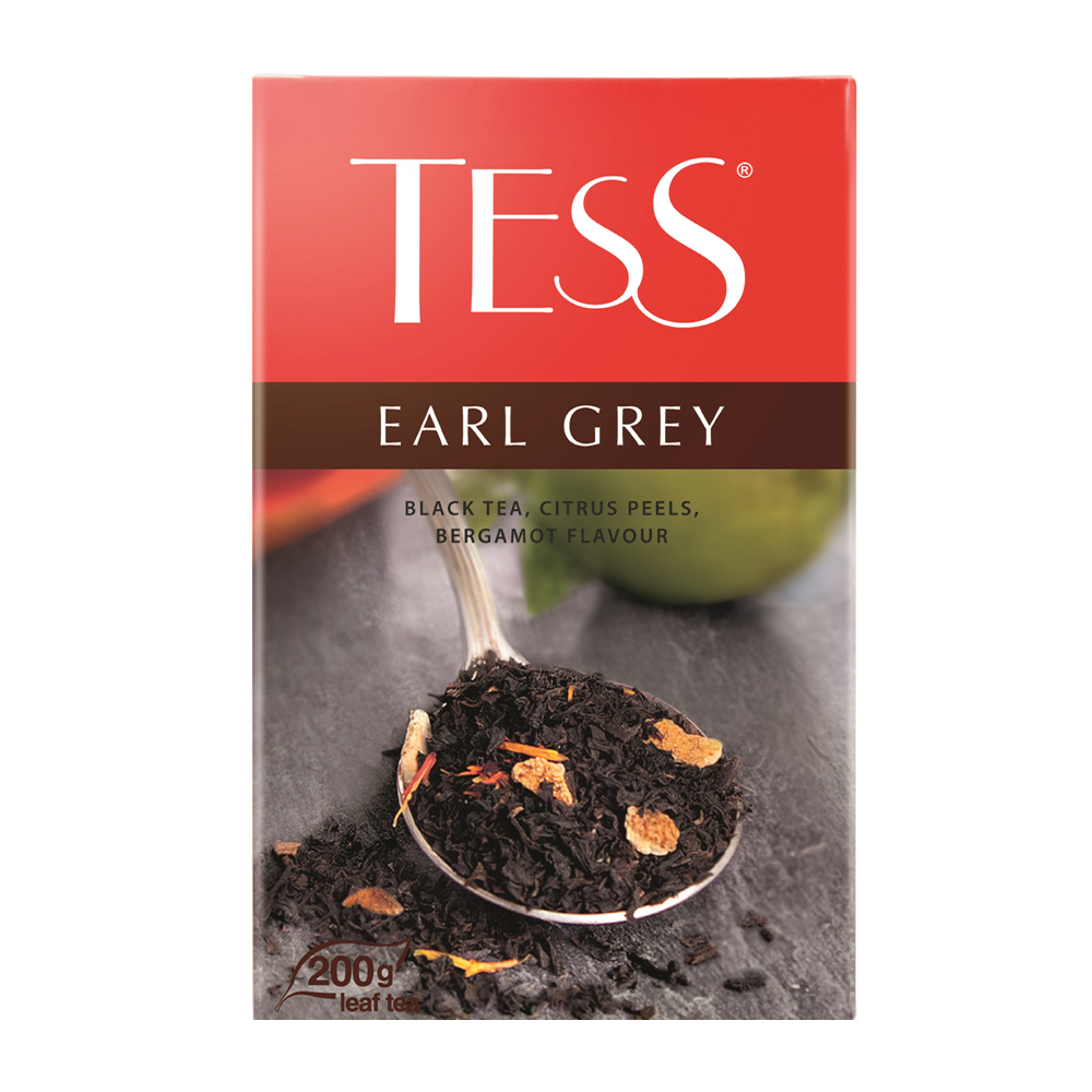 Купить чай черный tess earl grey 200г с доставкой на дом в магазине SPAR