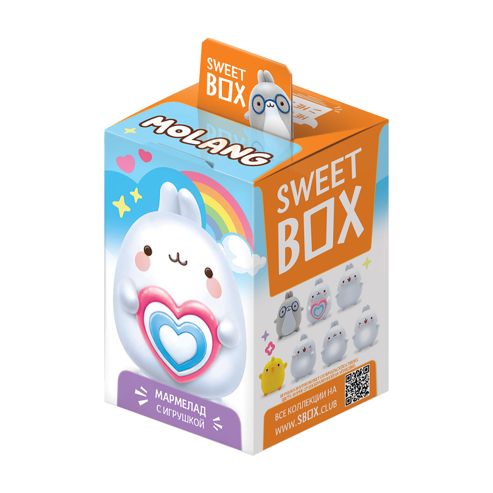 Изображение товара Molang мармелад Sweet Box 10 г с игрушкой
