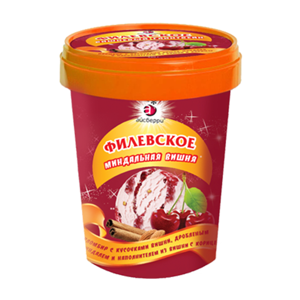 Купить мороженое филевское с вишней и миндалем с корицей 550г с ...