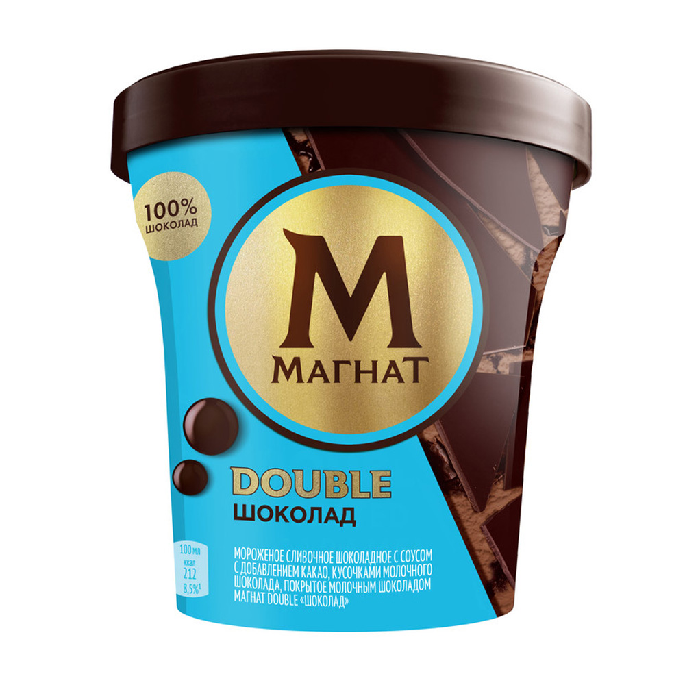 Изображение товара Мороженое Магнат Double Шоколад 310г