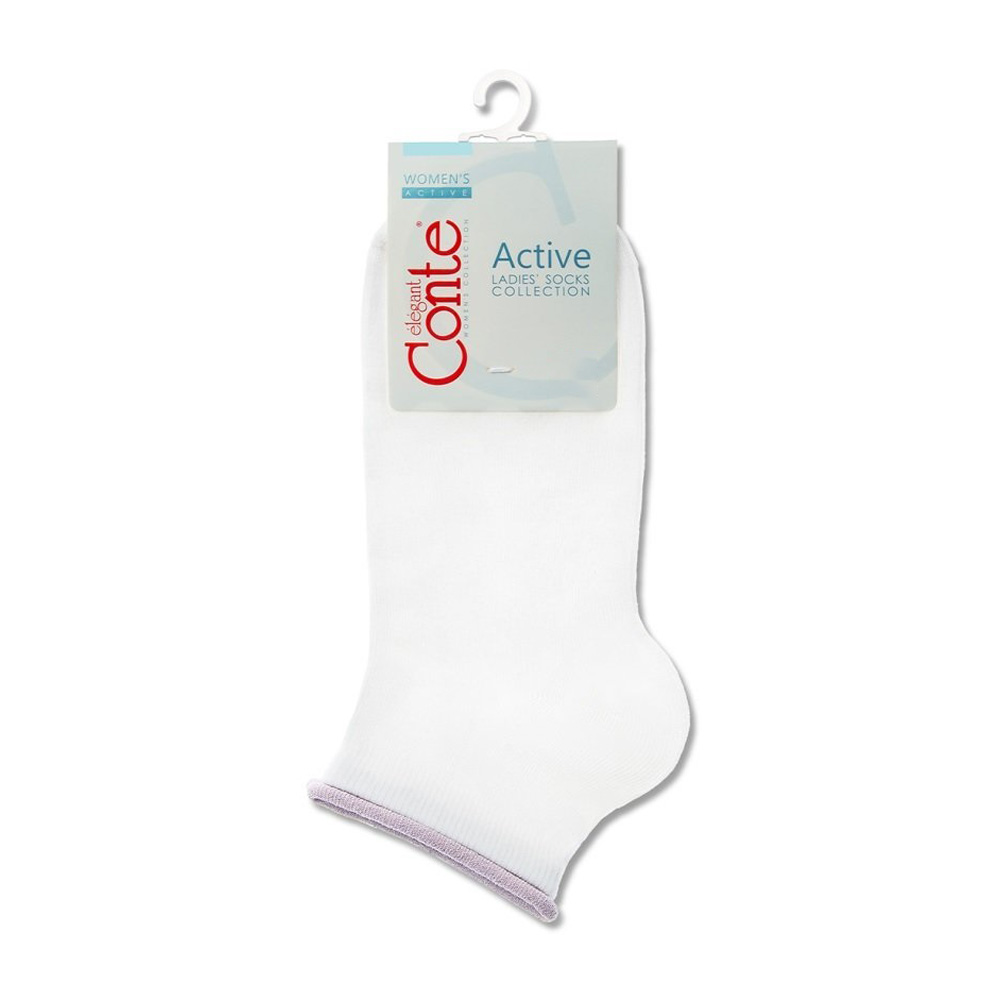 Изображение товара Носки Женские Conte Active Бело-Сиреневые р.23