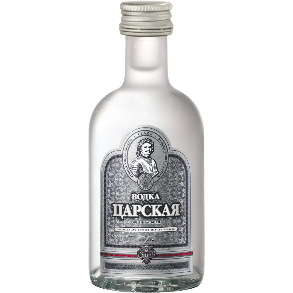 Изображение товара Водка Царская Оригинальная 40% 0,05л