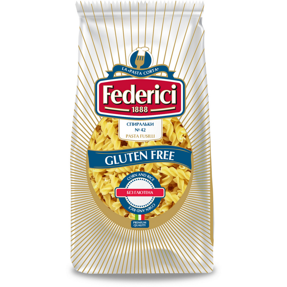 Изображение товара Макаронные Изделия Federici Спиральки без Глютена 400г