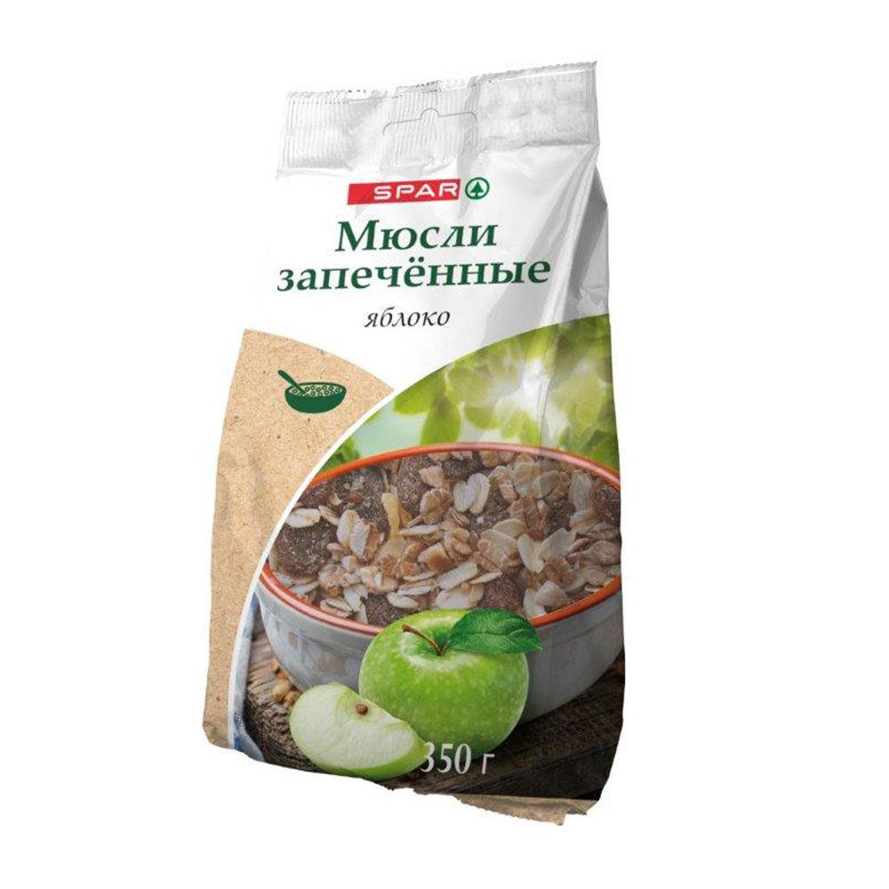 Купить готовый завтрак spar мюсли запеченные с яблоком 350г с доставкой на  дом в магазине SPAR