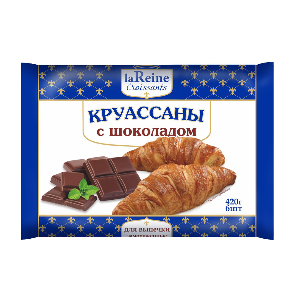 Изображение товара Круассаны La Reine с Шоколадом 6шт 420г