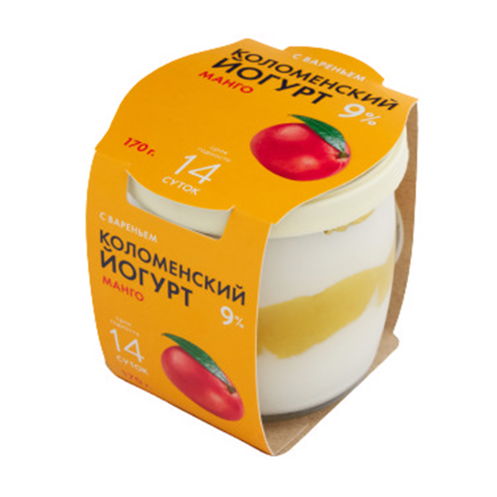 Изображение товара Йогурт Коломенское Манго 5% 170 г