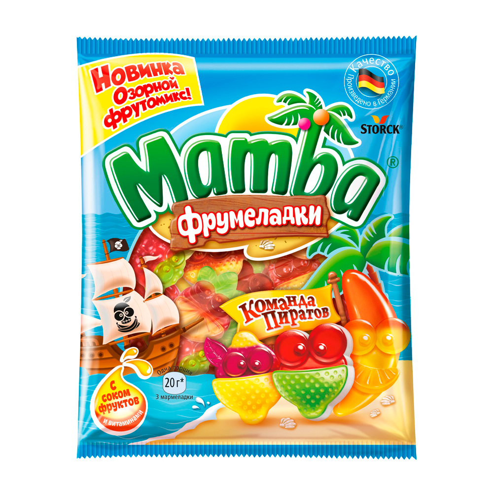 Изображение товара Конфеты Жевательные Mamba Команда Пиратов 70г