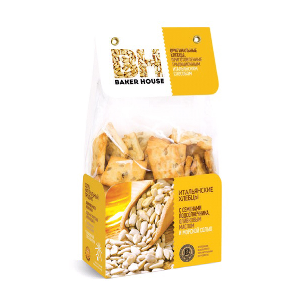 Изображение товара Хлебцы Baker House Итальянские Подсолнечник 250г
