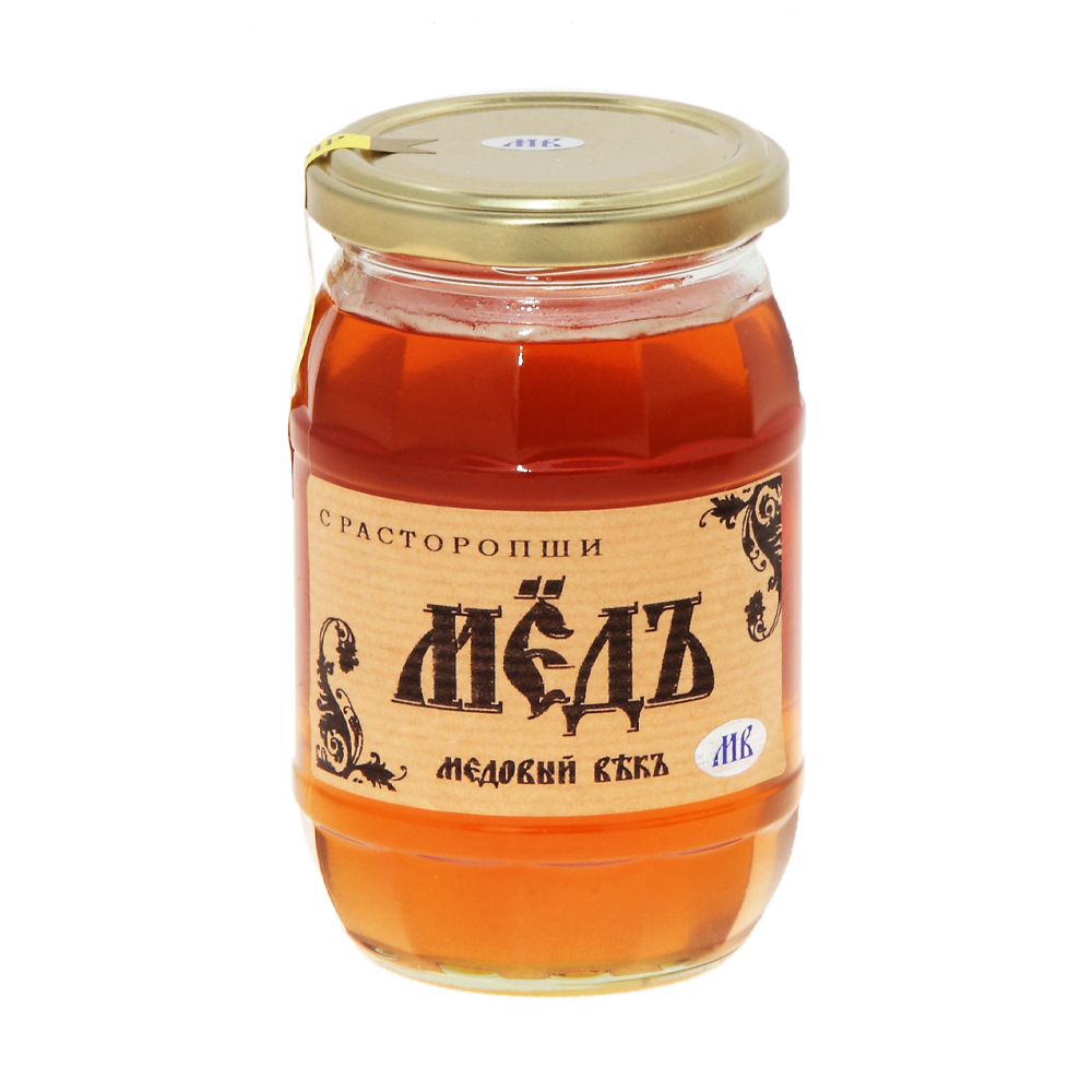 Изображение товара Мёд Медовый век с расторопшей 450 г — натуральный с расторопшей