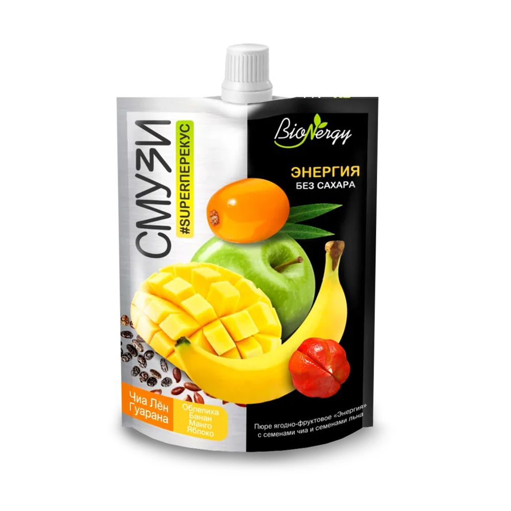 Изображение товара Смузи Bionergy Чиа Лен Гуарана 120г
