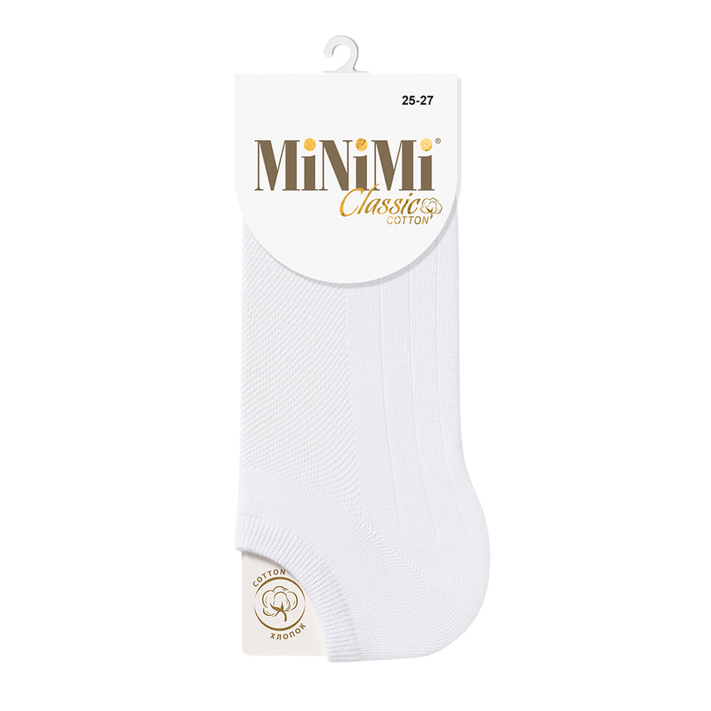 Изображение товара Носки Женские Minimi Cotone Укороченные Белые р.25-27