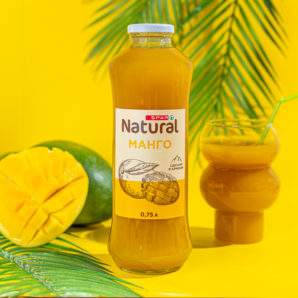 Изображение товара Нектар SPAR NATURAL Манго 0,75л Стекло