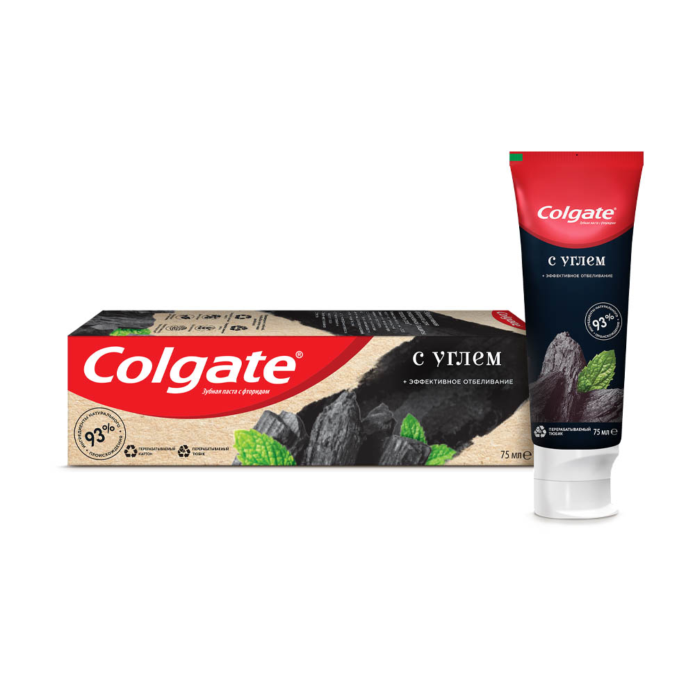 Купить зубная паста colgate naturals эффективное отбеливание с углем 75мл с  доставкой на дом в магазине SPAR