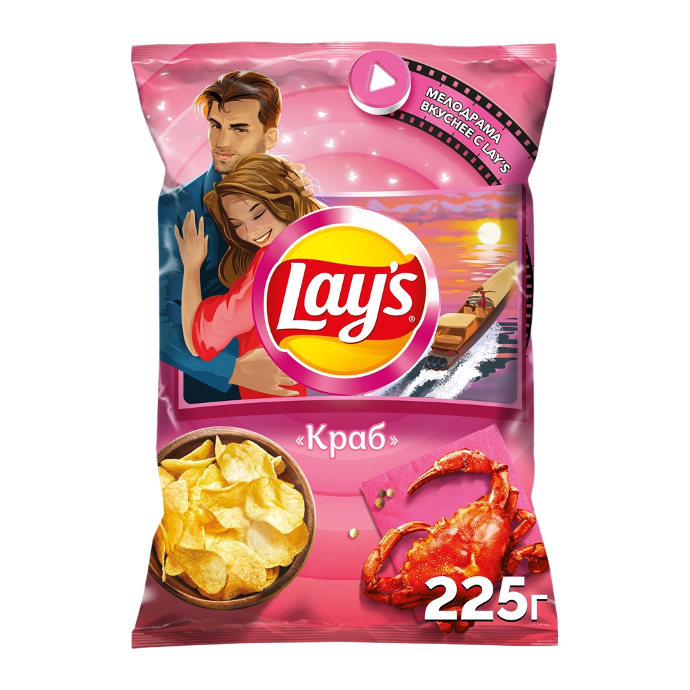 Изображение товара Чипсы Lays Краб 225г