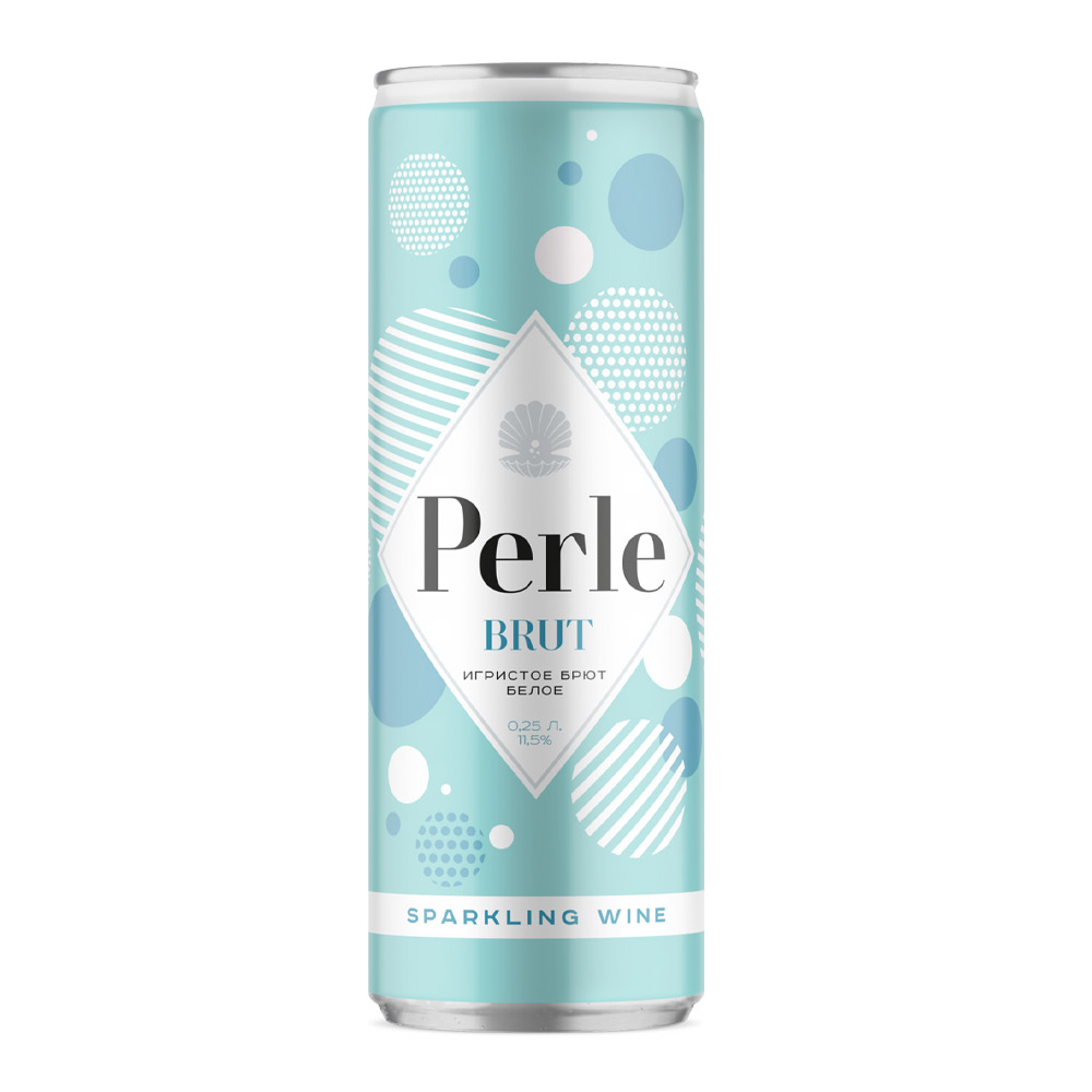 Изображение товара Вино Игристое Ла Петит Перле Белое Брют 11,5% 0,25л ж/б