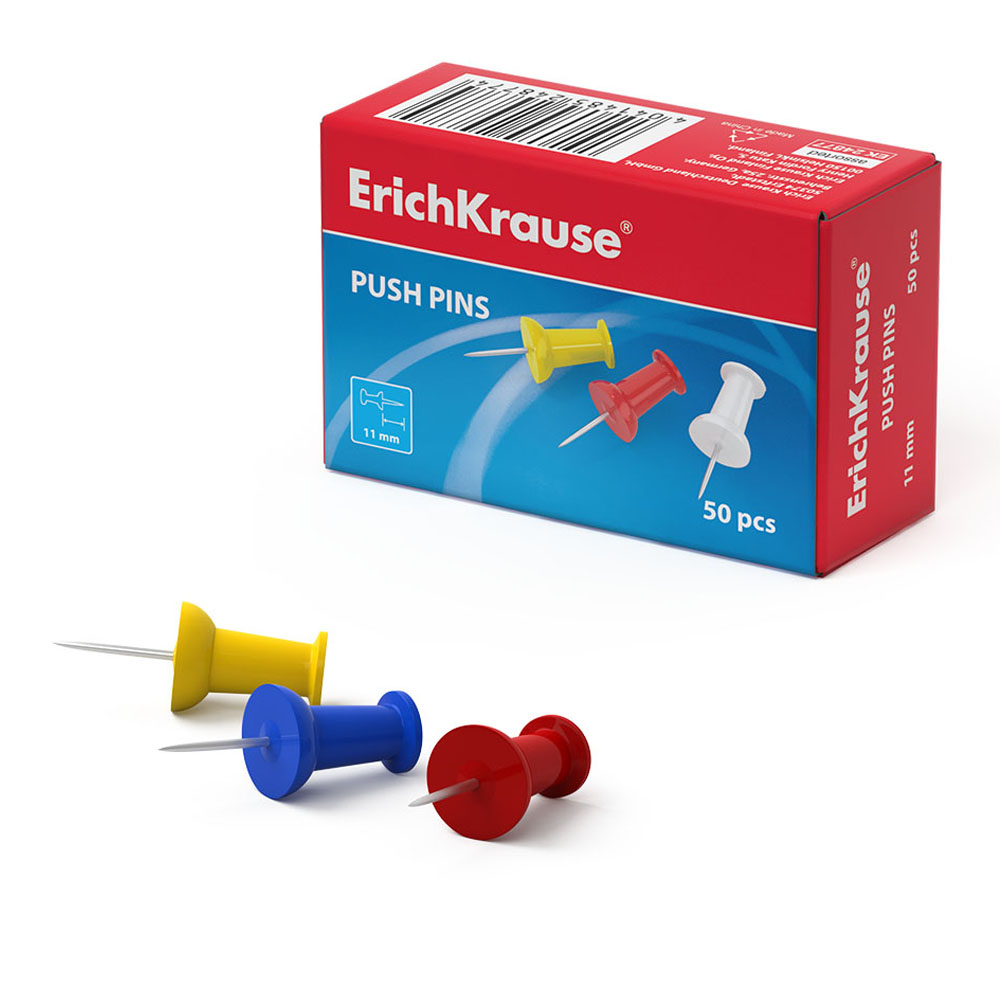 Купить кнопки силовые erichkrause цветные 1 упаковка с доставкой на дом ...