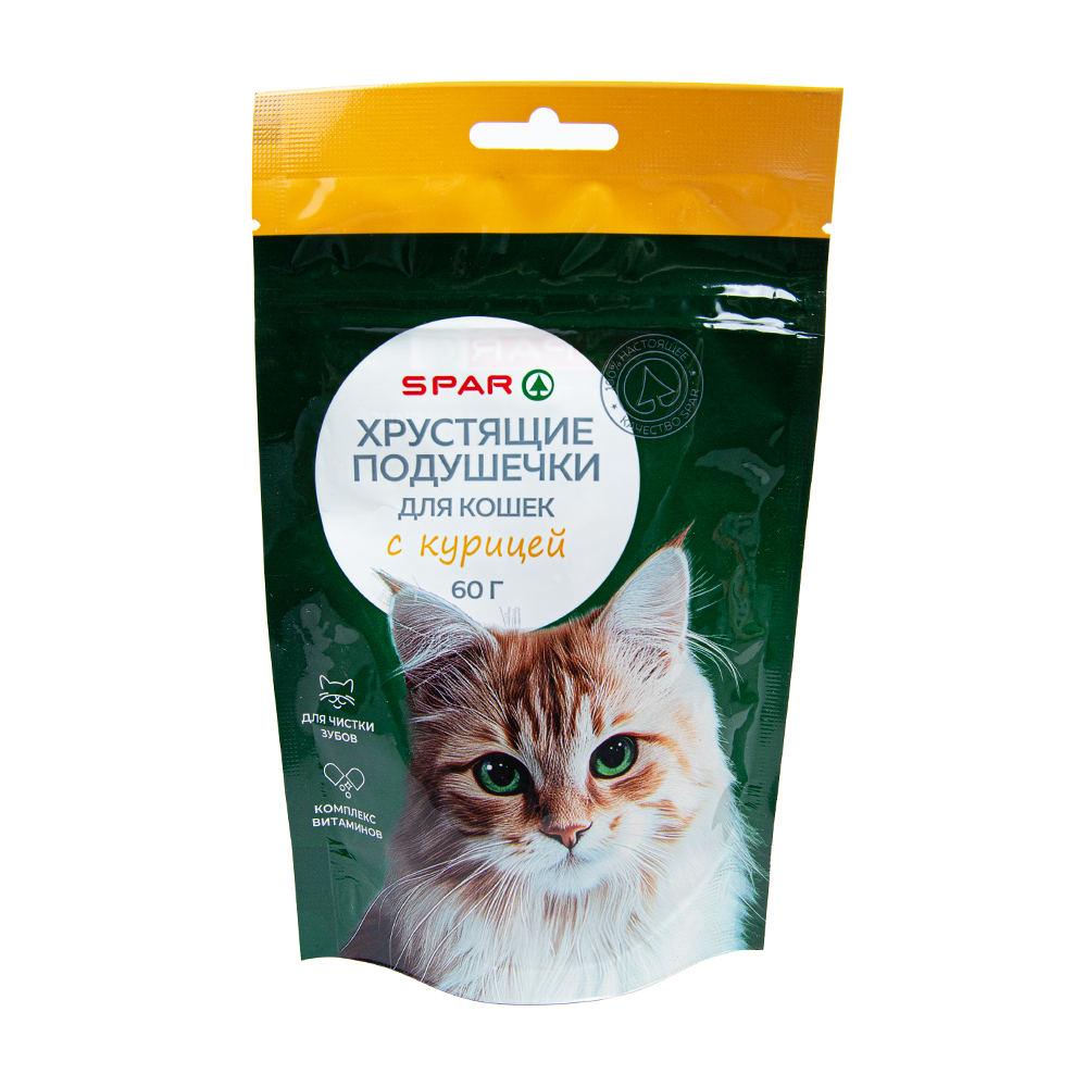 Изображение товара Сухой корм SPAR Штучный с курицей 0.06 кг — 365 суток хранения