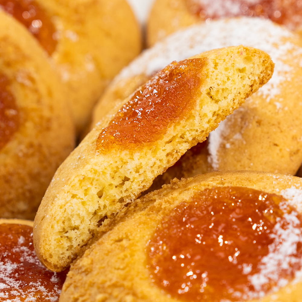 Изображение товара Печенье Бисквитное с Абрикосовой Начинкой 380 г