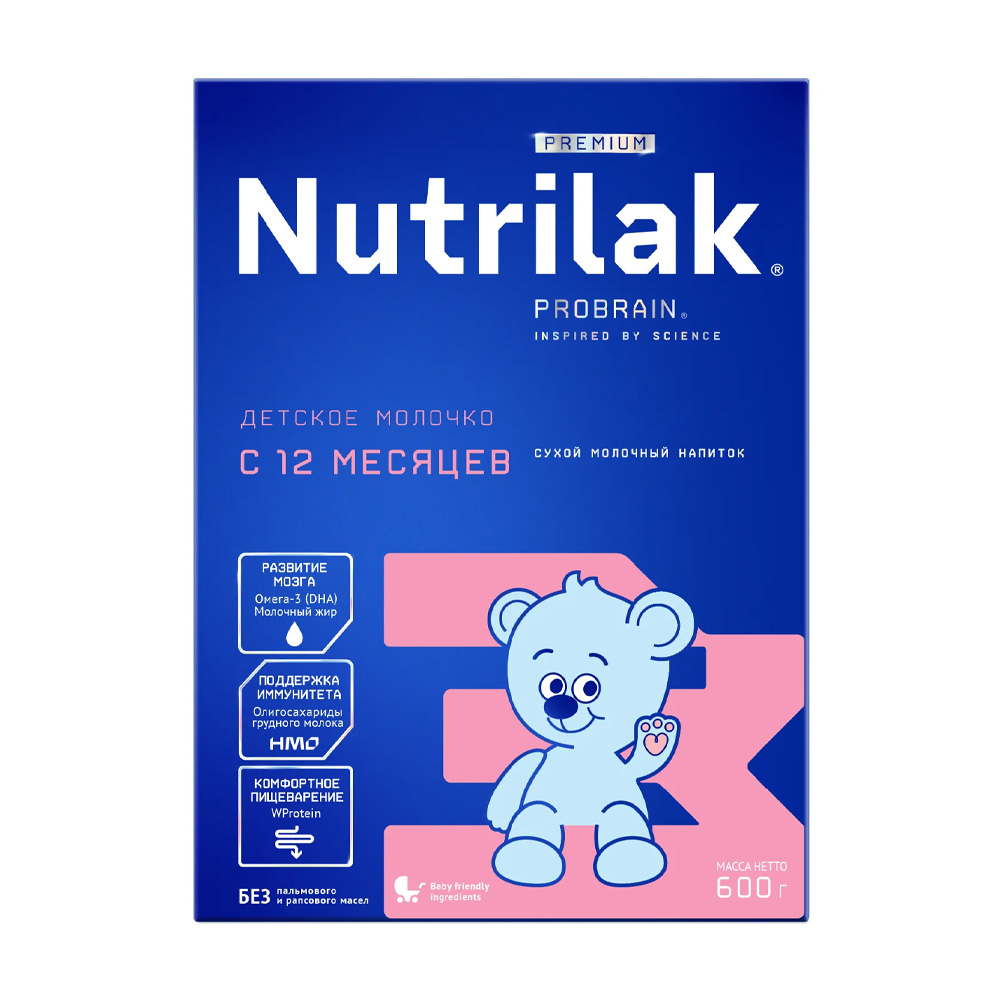Купить молочный напиток nutrilak premium 3 с 3-12 месяцев 600г с ...