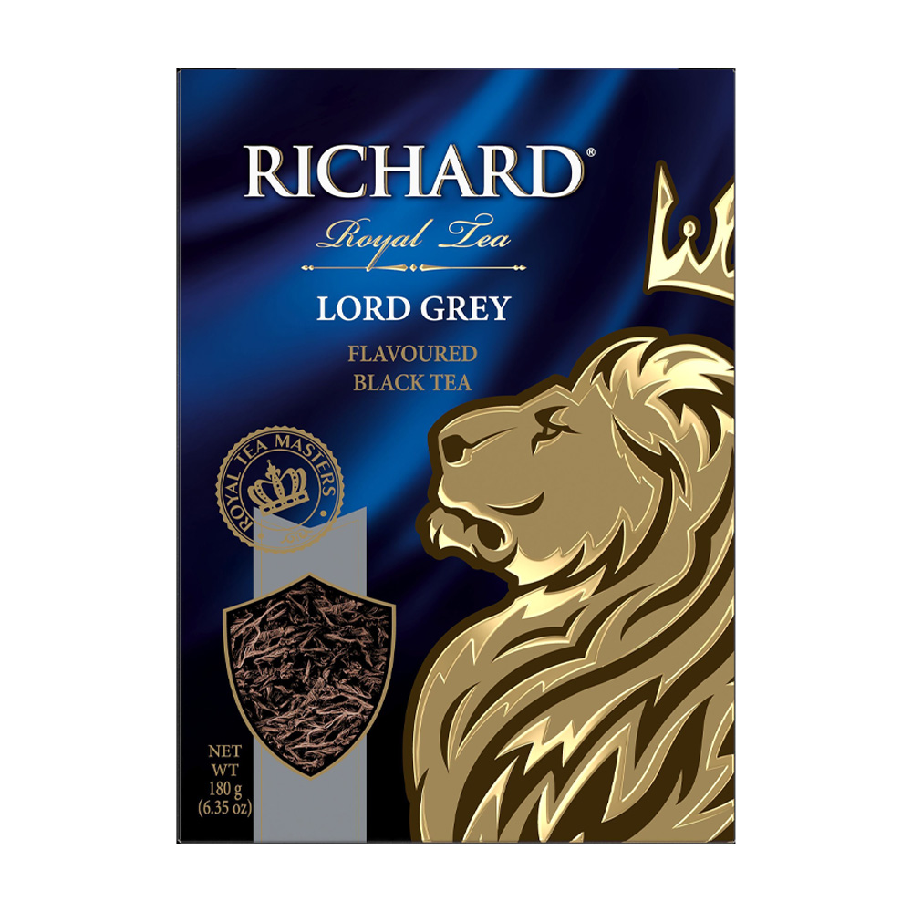 Купить чай чёрный richard lord grey 180г с доставкой на дом в магазине SPAR