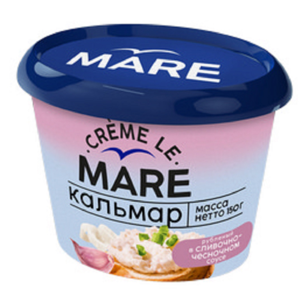 Изображение товара Штучный кальмар МАРЕ в сливочно-чесночном соусе 150 г