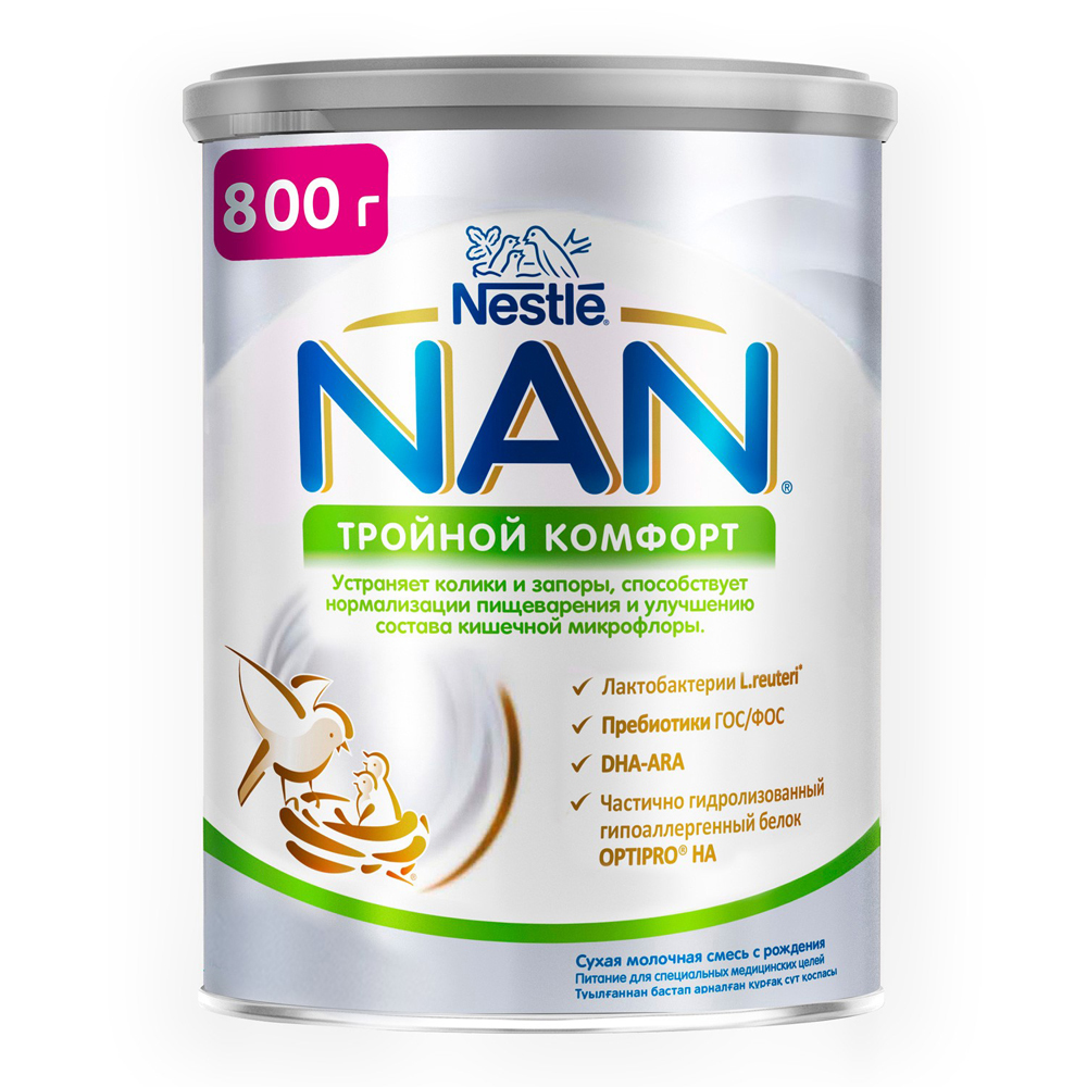 Изображение товара NAN Тройной комфорт 0+ 0. 8 кг - детская молочная смесь