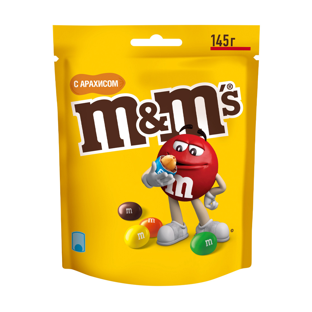 Купить драже m&ms с арахисом 145г с доставкой на дом в магазине SPAR