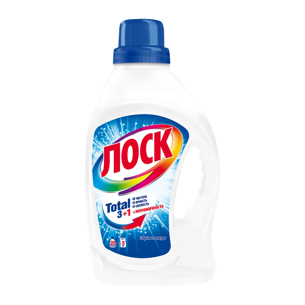 Изображение товара Средство Жидкое для Стирки Лоск Горное Озеро 1,3л