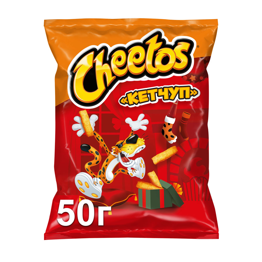 Купить снеки cheetos большой прикол кетчуп 50г с доставкой на дом в ...